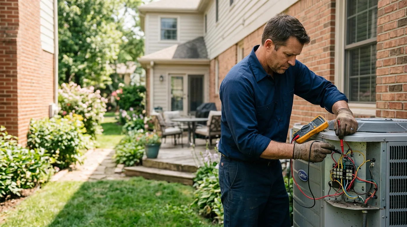 HVAC technician working near Wrightsville, PA
